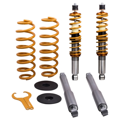 Kit de conversión de aire a amortiguadores y resortes helicoidales x4 compatible para Ford Expedition 4WD 1997-2002