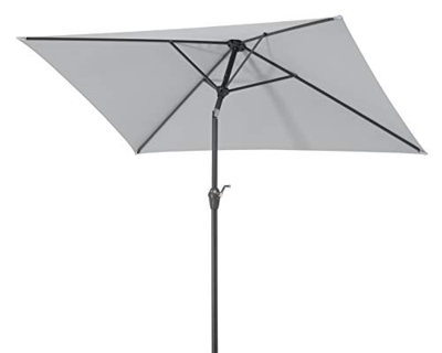 Schneider Bilbao 210 x 130 cm Sombrillas, Plateado, Silbergrau