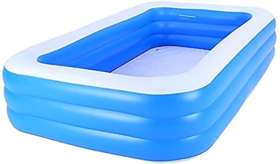 LDDYC Persalte Libre portátil Piscina Inflable de la Familia Piscina Rectangular para niños Adultos 3 Capas Espesar Piscina para jardín bañera Plegabl