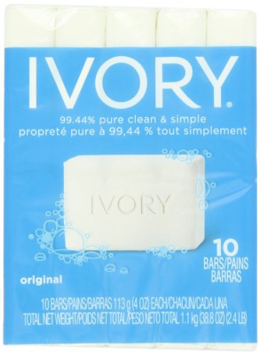 Ivory Original 10-Count: Bath Size Bars (4 Oz), 38.8 Ounce by Ivory