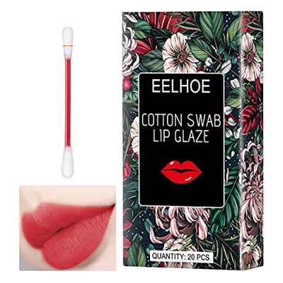 20 Piezas Lápiz Labial De Algodón, Tattoo Lipstick Desechables Lápiz Labial De Cigarrillo Duradero Pintalabios De Algodón Resistente Al Agua Lápiz Lab