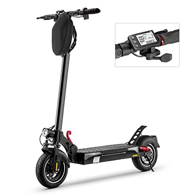 iScooter Patinete Electrico - 500W Motor, 10'' Neumático Todoterreno Patinete Electrico Adultos Velocidad 45km/h, hasta 40km de Largo Alcanc, 13Ah ​48