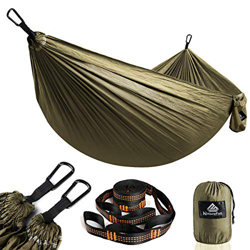 NatureFun Hamaca ultraligera para camping| 300kg de capacidad de carga, (275 x 140 cm) Estilo paracaídas de Nylon, transpirable y de secado rápido. 2  precio