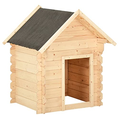 vidaXL Madera Maciza de Pino Caseta para Perros 125x80x100 cm Mascotas Jaula