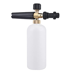 Lanza de pistola de espuma de nieve para Karcher K2 K3 K4 K5 K6 K7 Series Arandela a presión de cañón 1 L Botella de chorro ajustable generador de jab características