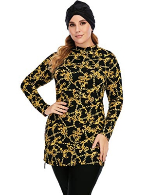 Seafanny traje de baño modesto para mujer 3 piezas cubierta completa Hijab Burkini musulmán traje de baño