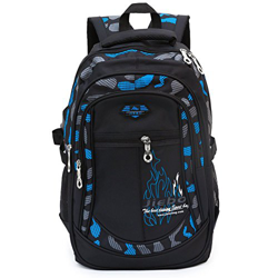 Mochila Escolar Carga Pórtatil Oxford Bolsa Escuela Viajes Outdoor Gran Capacidad para Estudiantes para Chicos(Negro y Azul) características