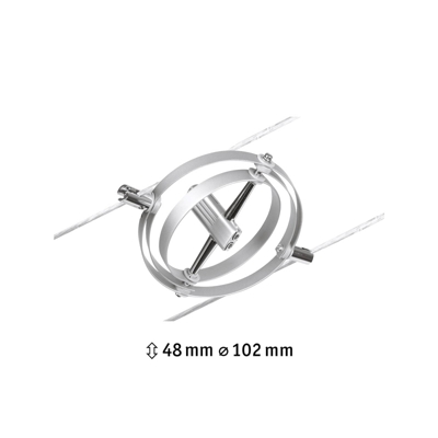 Paulmann Wire Cardan foco de luz sobre cable cromo