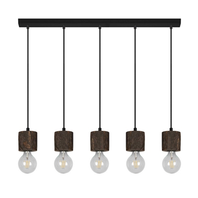 Envolight Terra colgante, pino oscuro, 5 luces