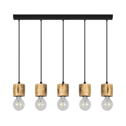 Envolight Terra colgante, pino claro, 5 luces en oferta
