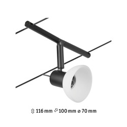 Imagen de Paulmann Wire Sheela foco de luz sobre cable negro al mejor precio Paulmann Wire Sheela foco de luz sobre cable negro características