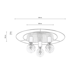 Envolight Bridge plafón, 3 luces, redondo en oferta