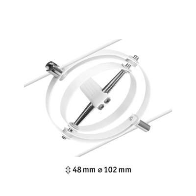 Paulmann Wire Cardan foco sobre cable blanco mate