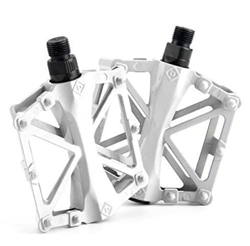 AIlysa Bicicleta de Montaña, Pedales Bici MTB de Montaña,, Aluminio Antideslizante 9/16 Pedales Ciclismo con Rodamiento Sellado, para Mountain Bike, B en oferta