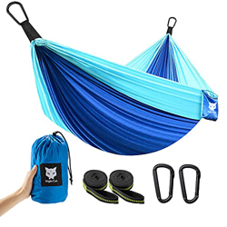 Night Cat Hamaca de Camping con Correas para el árbol para Una Persona Hamaca Ultraligera Portátil para Mochileros Senderismo Patio Trasero en oferta