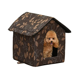 YHWD Casetas Perros Medianos Disponible En Todas Las Temporadas, Perro Casa Perrera Resistente A Los Rayos ​U.V,Casetas para Perros Grandes Exterior I características