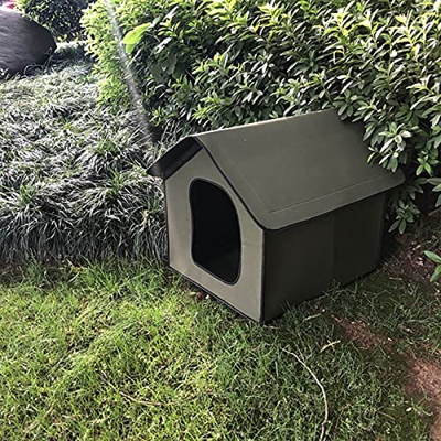DEECOZY Casa de gato impermeable Casa de perro Mascotas al aire libre Casa de gato, casa de perro a prueba de lluvia al aire libre Casa de gato Villa 