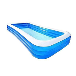 GAOTTINGSD Piscinas Hinchable Piscina Inflable Plegable Cubo Natación Adulto Niño al Aire Libre Grande Espesado Cubierta Piscina for niños (Size : 380 en oferta