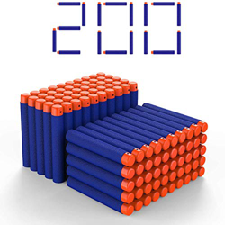 DEWEL Dardos Nerf 200pcs 7.2cm Espuma Suave Dardos Recarga Bala Blasters para Nerf N-Strike Elite Serie Niños Juguete Pistola en oferta