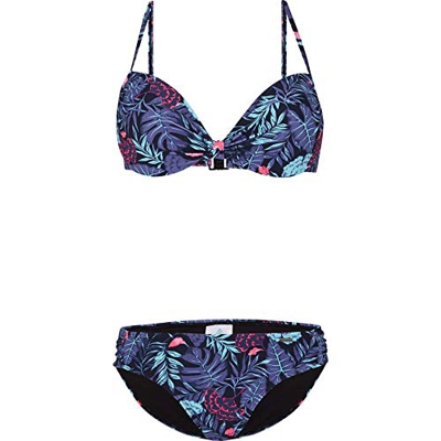 Firefly Audrey Bikini para Mujer, Gris Oscuro, 44
