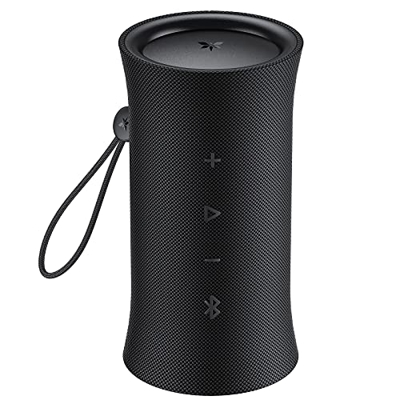 AXLOIE Altavoz Bluetooth 5.0 Inalámbrico Portátil con 360° Sonido Envolvente Graves Profundos IPX7 Resistente al Agua y al Polvo, Altavoz Estéreo al A