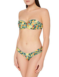 Iris & Lilly Am06am15 Conjunto de Bikini, Verde, Estampado De Limones, 44 características