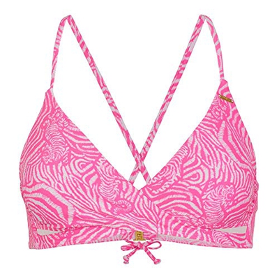 O'Neill Pw Baay Top, Parte superior del bikini para Mujer, Blanco (4900 White AOP with Pink), 40