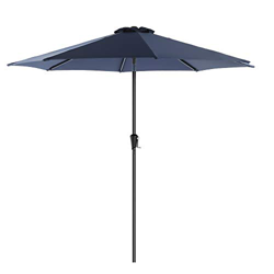 SONGMICS Parasol de jardín Ø 3 m, Sombrilla octogonal, Protección UPF50+, Mecanismo de inclinación y manivela, Balcón, Jardín, Piscina, Base no inclui precio