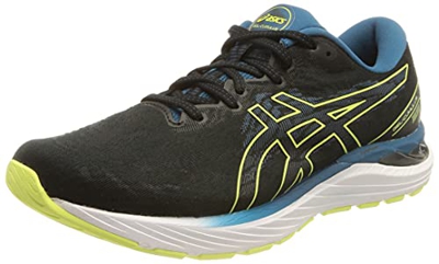 Asics Gel-Cumulus 23, Zapatillas para Correr Hombre, Black/Glow Yellow, 44 EU