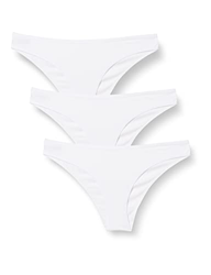 Iris & Lilly BELD004M3 Bikinis & Brasil, Blanco, 36, Pack de 3 características