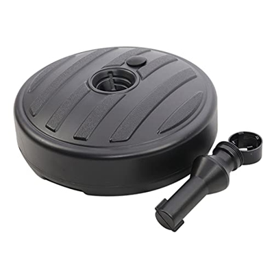 laoonl Base de paraguas de patio con relleno de arena de agua – 35 – 38 mm de plástico redondo para mercado al aire libre para jardín césped