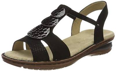 ARA Hawaii, Sandalias con Tira de T Mujer, Negro 70, 42 EU