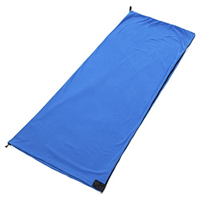Saco de dormir de forro polar para las 4 estaciones, portátil, ultraligero, forro interior para senderismo, manta cálida, accesorio de camping para ad
