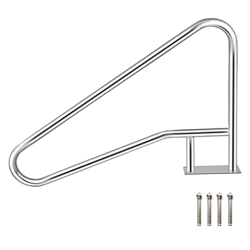 WANYE Barandilla para Piscina para Piscinas Enterradas con Base De Montaje Rápido Material Inoxidable, Varios Tamaños 54x36inch características