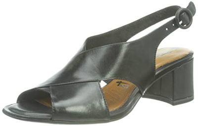Tamaris 1-1-28357-26, Sandalia Mujer, Piel Negra, 38 EU