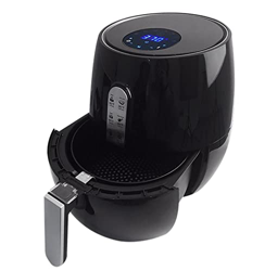 Freidora Aire, Freidora Sin Aceite, Freidora de Aire, Pantalla Táctil LED, 6 Programas con Recetas, Antiadherente Material sin BPA, Tiempo/Temperatura en oferta