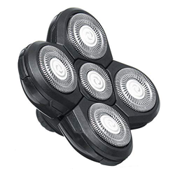 Shaver Head 5 Heads - Cúter de repuesto para barba (universal, doble anillo), color negro precio