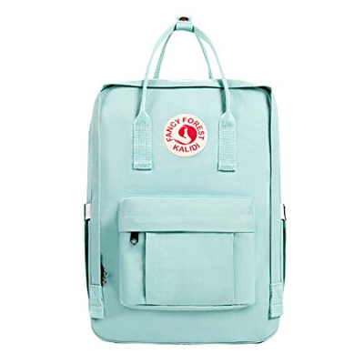 KALIDI- Mochila Unisex de Estudiante, Mochila Escolar del Ordenador Portátil,Bolso Portátil Resistente Suave, Menta 2