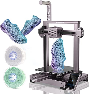 Nvlifa Impresora 3D para Caucho elástico, Impresora 3D Cambrian Pro con 2 extrusoras Intercambiables (1,75 mm y 2,85 mm) Funciona con TPR/PLA/TPU/ABS/