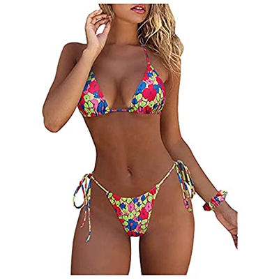Rouped Biquini Mujer,Bikinis Mujer Sexy 2021,Flores Bikini Braga Alta,Bañador Tanga Mujer,Trajes de baño para Mujer 2021,RY2105