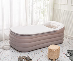 ThermaeStudio® - Bañera inflable para adultos, portátil, independiente y plegable, para mujeres y hombres en oferta