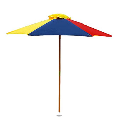 Relsy Sombrilla para jardín, playa, patio, niños, protección de sol, multicolor