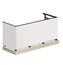 MODKOY Balcón Privacidad 70x1000cm Toldo Lateral para Balcon Resistente al Sol, Transpirable, para Ideal para Balcón, Jardín, PiscinaBlanco precio