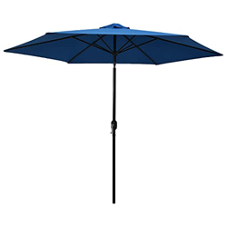 FAMIROSA Sombrilla de jardín con Palo de Metal Azul Celeste 300 cm -6,35KG precio