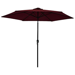FAMIROSA Sombrilla de jardín con Palo de Metal Rojo Burdeos 300 cm-6,35KG precio