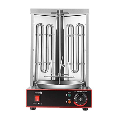 Máquina Eléctrica De Kebab , Parrilla De Asador Vertical De 3000 Vatios, Parrilla Giratoria con Ajuste De Temperatura De 50-300 Grados C , para Cocina