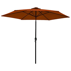 FAMIROSA Sombrilla de jardín Palo de Metal Terracota 300 cm-6,35KG en oferta