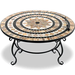 ZBQLKM Estufa de la parrilla de carbón,estufa de jardín de brasero al aire libre,mesa de barbacoa de acabado de mármol con tapa de la red de seguridad características