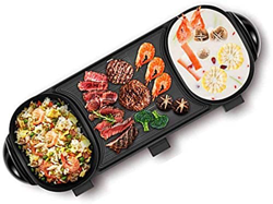 Corea del Estilo De Una Sola Pieza Eléctrica Hot Pot , De Múltiples Funciones Barbacoa Pot , Dos Pot Hot Pot Eléctrico , Parrilla Eléctrica , Barbacoa en oferta