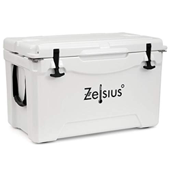 Zelsius Nevera Portátil Isotérmica I 50 litros I Termobox I Rígida I Calor y Frio I Coche I Camping I Vacaciones I Pesca I Playa (Blanco) en oferta
